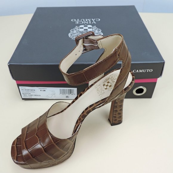 Vince Camuto Kortinta Platform Sandal Brown 6.5 M - Picture 3 of 3
